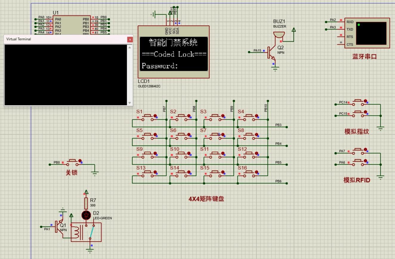 基于stm32多功能门禁系统