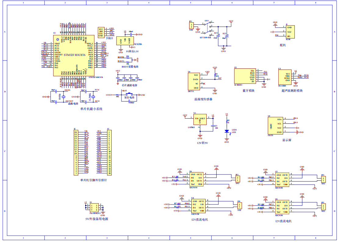 基于移动小车的远程温湿度检测