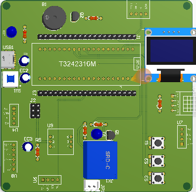 基于单片机的车内环境及胎压监测系统