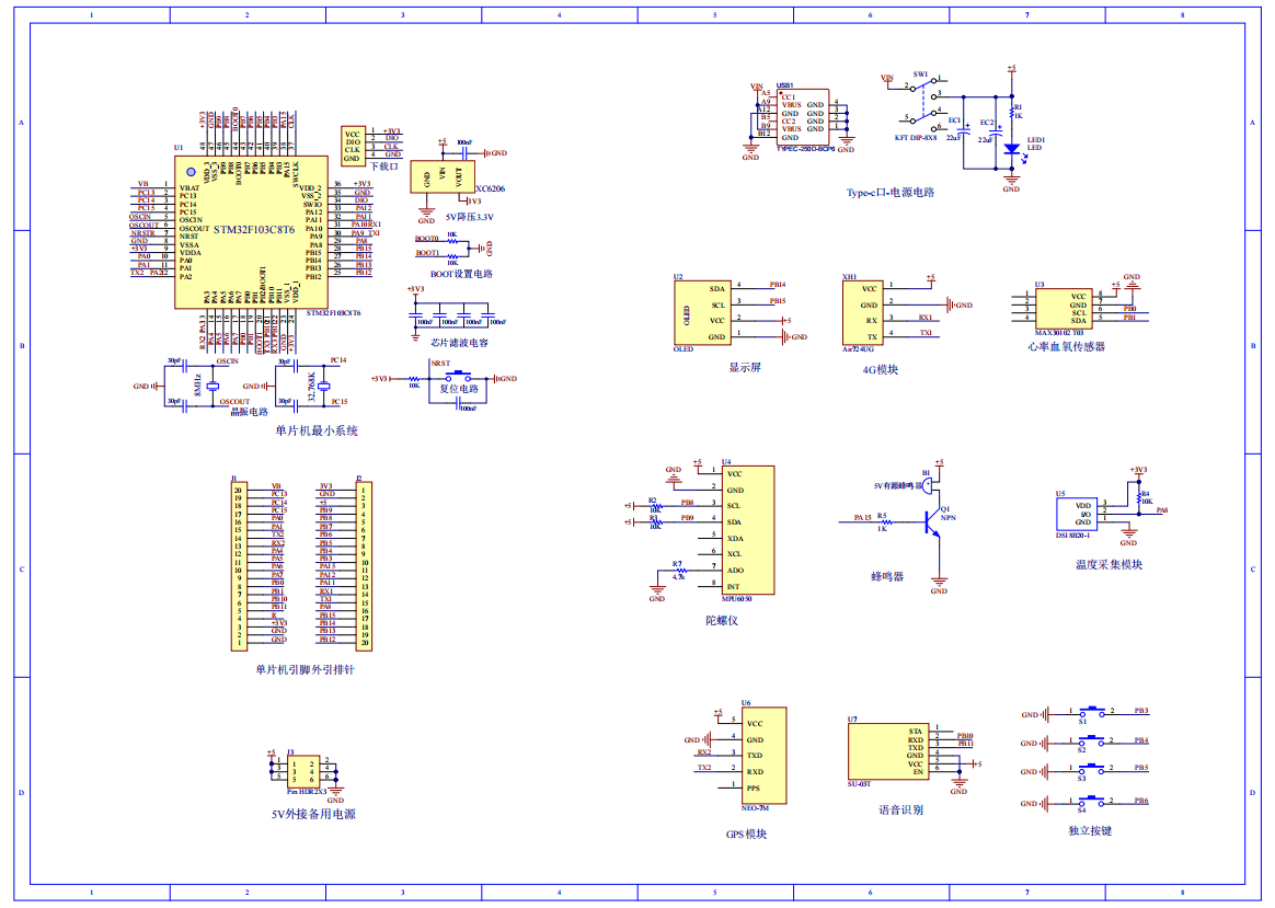 基于STM32的智能养老实时监控系统的设计