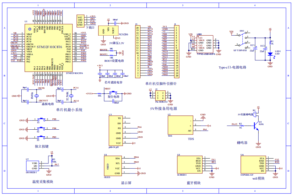 基于单片机的水质检测系统