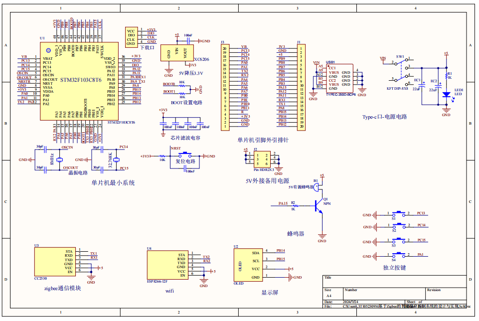 基于Zigbee的智能窗户控制系统的设计与实现