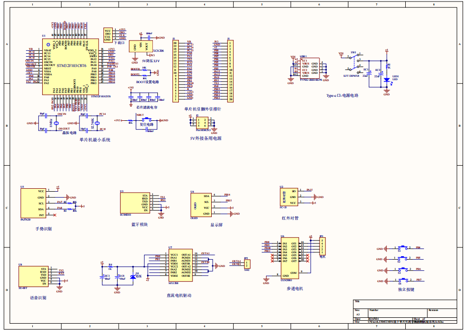 基于单片机的手势控制风扇系统