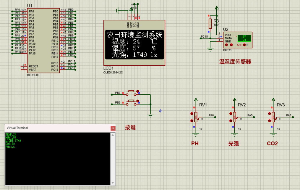 基于STM32的农田环境检测系统