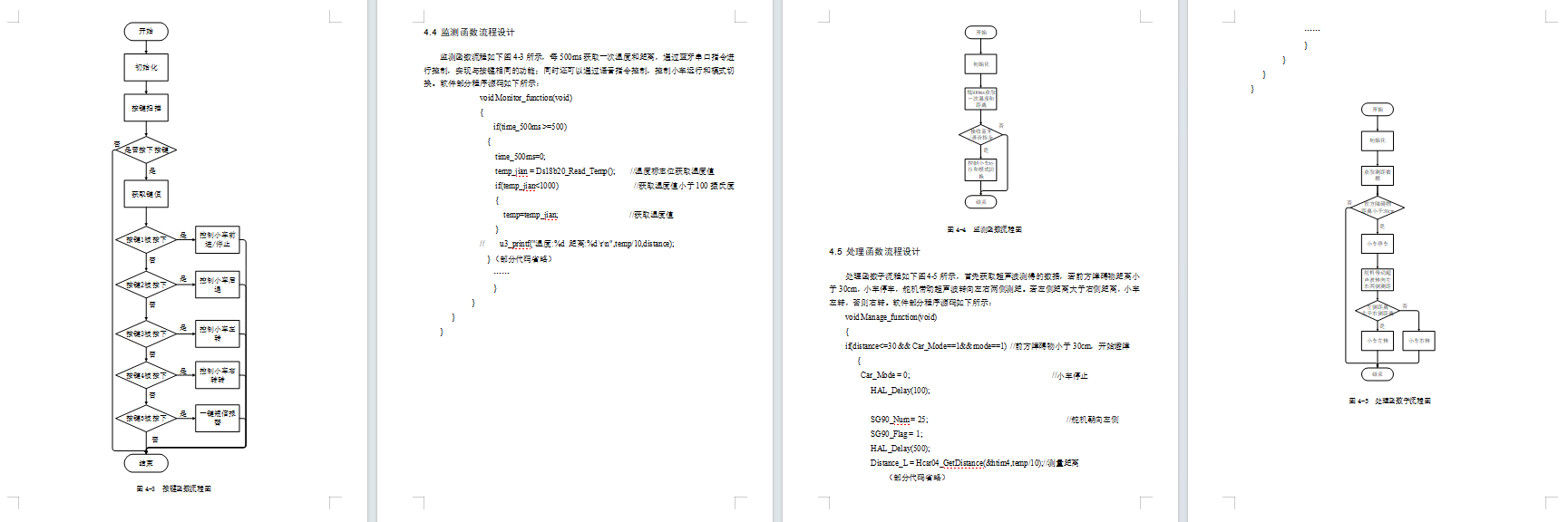 基于单片机的超声波避障小车
