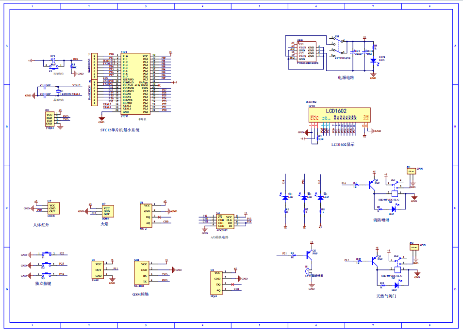 基于单片机的智能安防系统设计