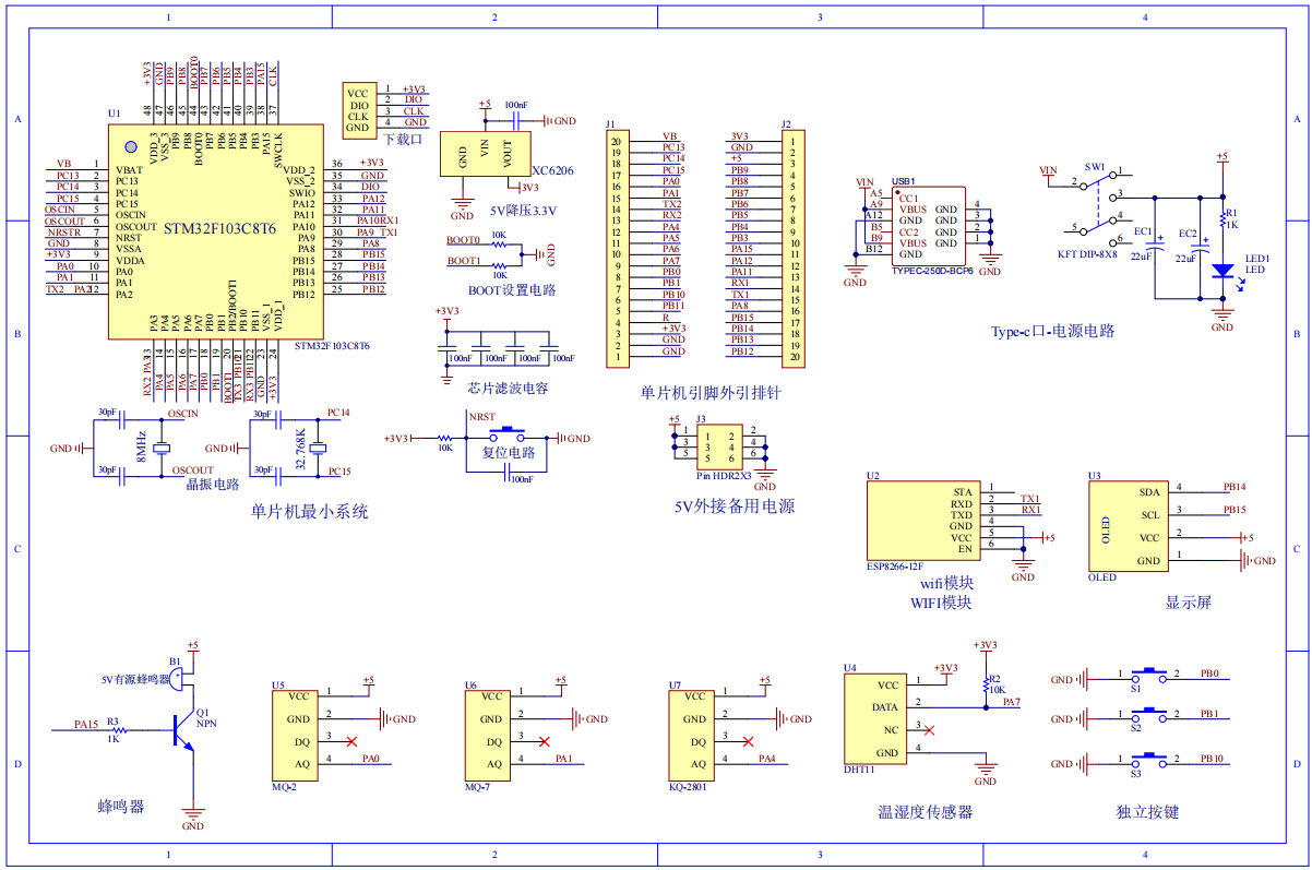 基于单片机的矿井气体监测系统