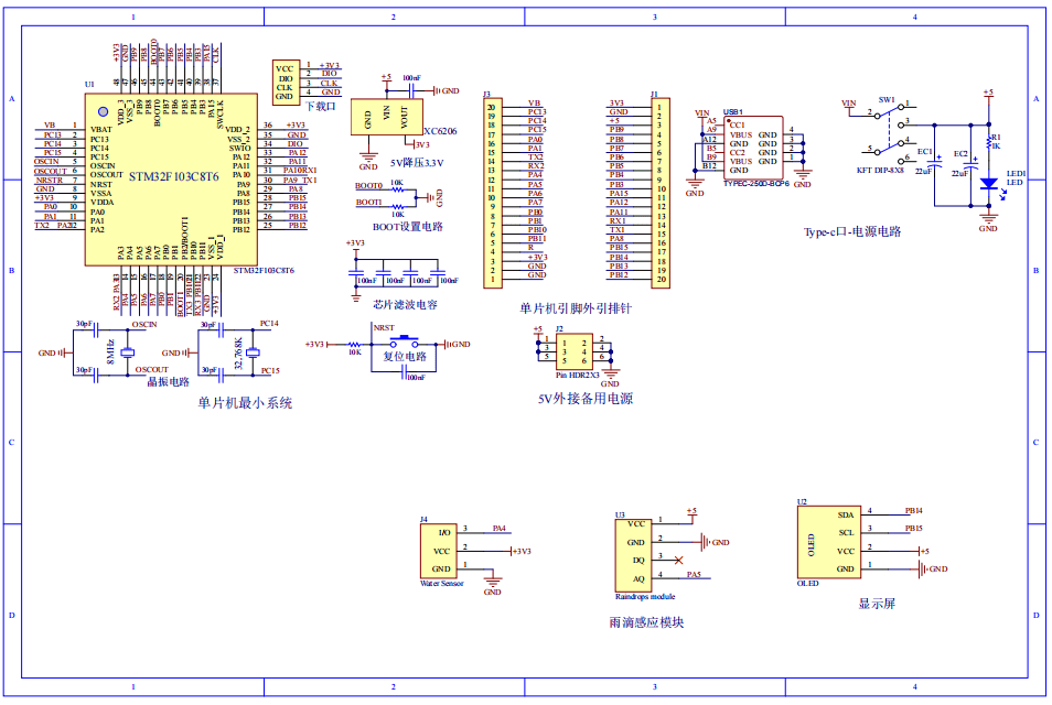 基于stm32的雨水情监控系统