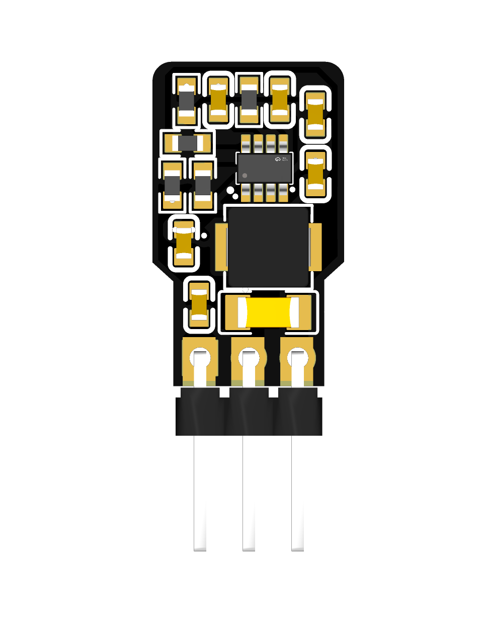 图片[1]-【HB-D13】DC-DC降压模块-黑白模组
