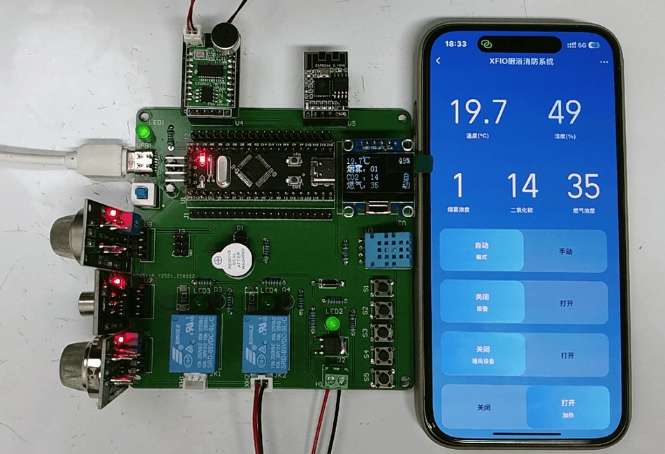 基于STM32的厨浴消防系统