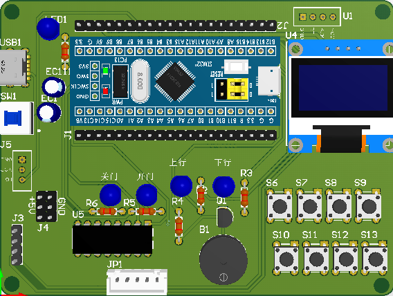 基于stm32的8层楼房电梯控制系统