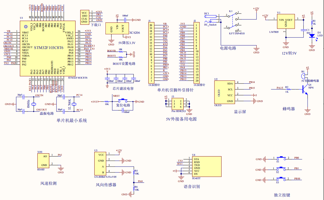 基于单片机的风速测量仪