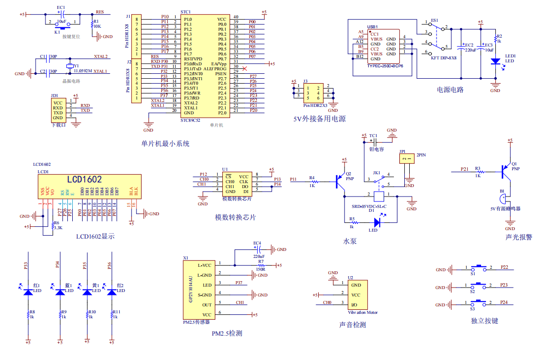 基于单片机的建筑工地扬尘噪音检测