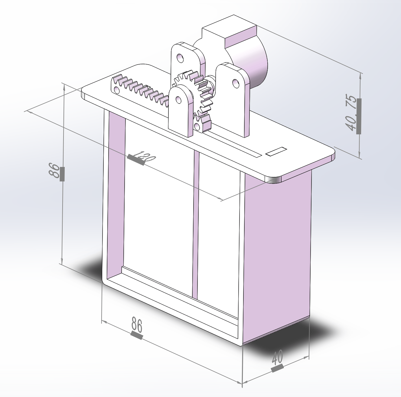 智能窗户3D打印模型