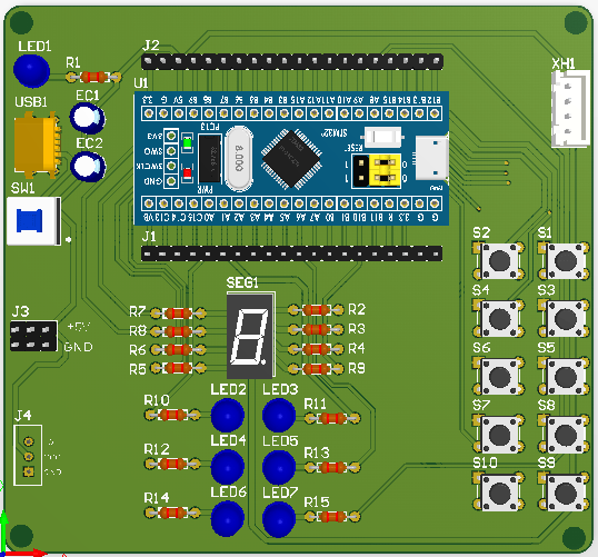 基于STM32单片机的六层电梯控制系统