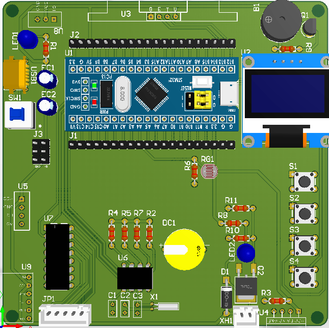 基于STM32单片机的智能教室环境控制系统