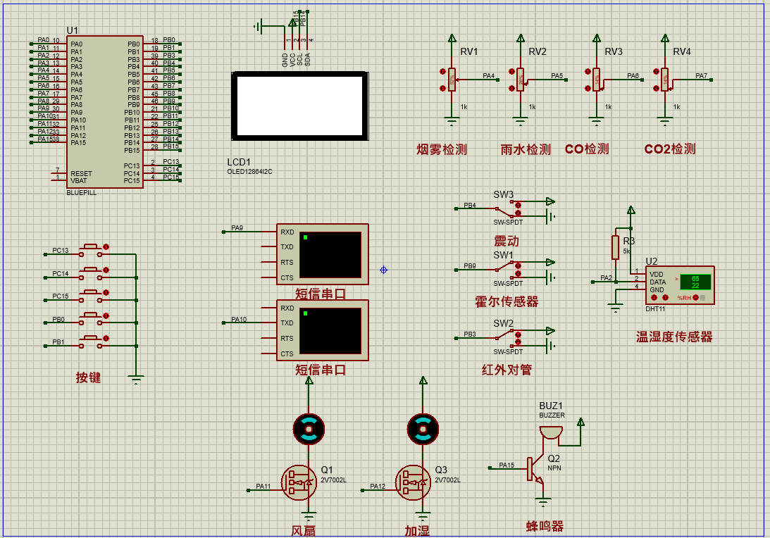 基于STM32智能仓库安防系统的设计与实现