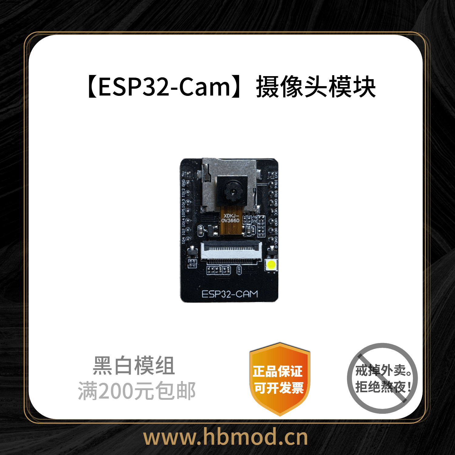 【ESP32-Cam】摄像头模块-黑白模组