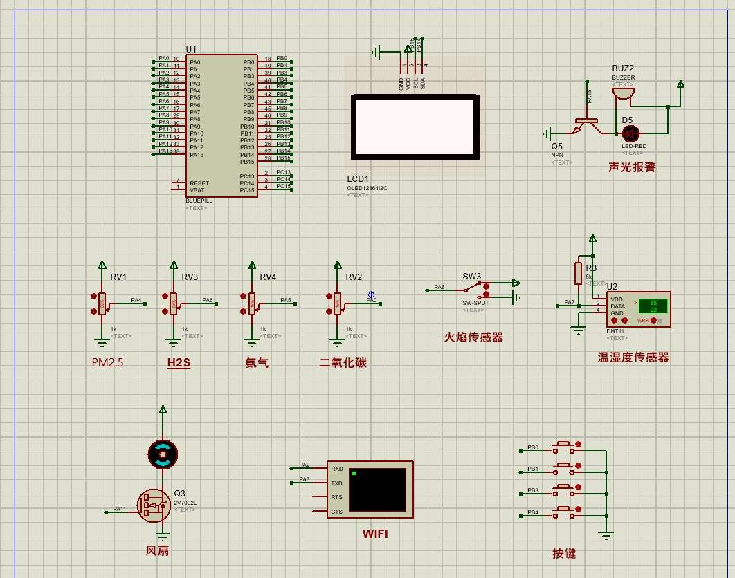 基于STM32的养猪场各项数据监测与报警系统设计